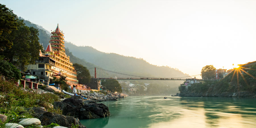 Staying near the source of the sacred Ganges River