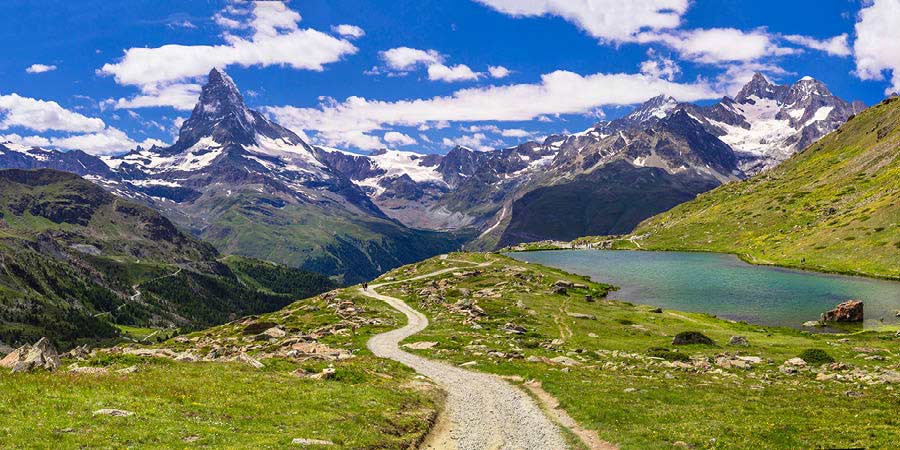 Admiring the Matterhorn on scenic walks